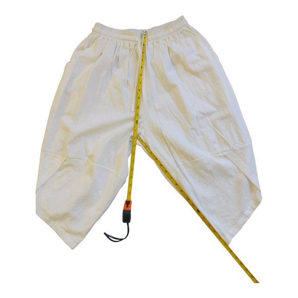 Capreze UnisexCapri Pants Casual Loose Yoga Beach 3/4 Shorts Elastic Waist - Picture 8 of 12